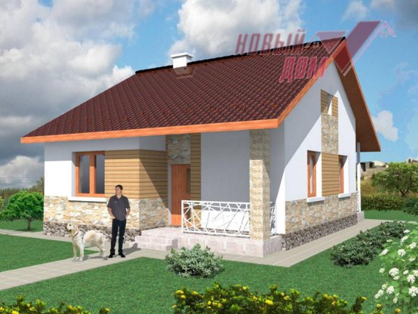 Проект дома 66 м2 СНТ ТРУД строительство домов Волгоград Волжский проекты цены под ключ