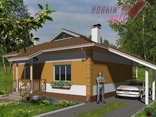 Проект 65 м2 наука 2 строительство домов Волгоград Волжский проекты цены под ключ