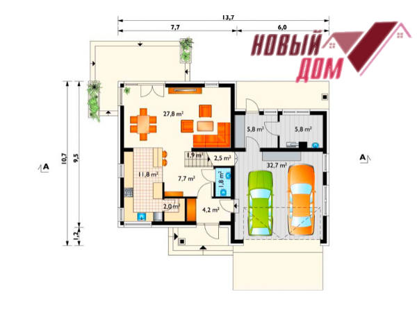 Проект дома 138 м2 строительство домов Волгоград Волжский проекты цены дом под ключ