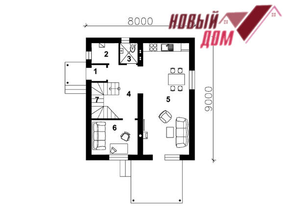 Проект дома 103м2 строительство домов Волгоград Волжский проекты цены дом под ключ